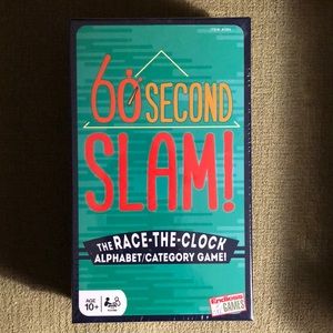 60 Second Slam Alphabet/Category Card Game